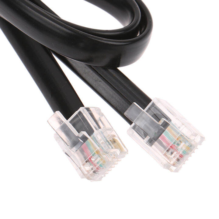 kui-min-6p6c-rj12-st4สายเคเบิลกล้องอัตโนไฟสำหรับ-ioptron-ieq45-ieq30-kabel-คริสตัล-jumper-โทรศัพท์0-5-1-2-3-5เมตร