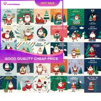 30pcs Christmas Cards Set Santa Claus Snowman Greeting Blessing Postcard