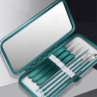 Acne needle scraping  closing needle  ultrafine tweezers set  cell clip  acne removing and blackhead removing tool