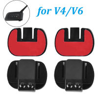 2PCS V6 คลิป V4 คลิปยึดฐานเทปสองหน้าสำหรับ EJEAS V6 Pro รถจักรยานยนต์หมวกกันน็อคชุดหูฟัง Bluetooth Intercom อุปกรณ์เสริม-Soneye