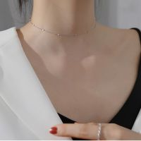 【cc】◐✹☬  925 Sterling Korean Bead Chain Choker Simplicity Necklace Jewelry Shipping NK059