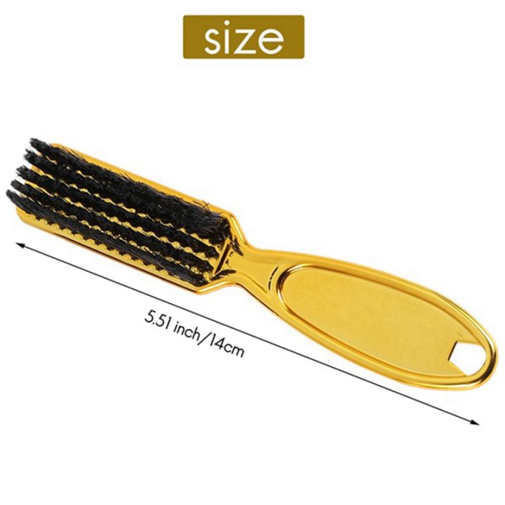 fade-brush-comb-scissors-cleaning-brush-barber-shop-skin-fade-vintage-oil-head-shape-carving-cleaning-brush-gold-4pcs