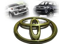 โลโก้หน้ากระจัง Toyota ขนาด 16 x 11cm สีทองใส่รถ Fortuner - Vigo ร้านแนะนำ  ***** จัดส่งเร้ว บริการประทับใจ*