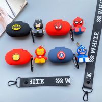 Spidermans Bat-Mans กัปตันอเมริกาสำหรับ Galaxy 2019 Buds/buds + ปลอกหูฟังซิลิโคนการ์ตูนหูฟังบลูทูธไร้สายฝาครอบป้องกันกันกระแทก Soft Shell