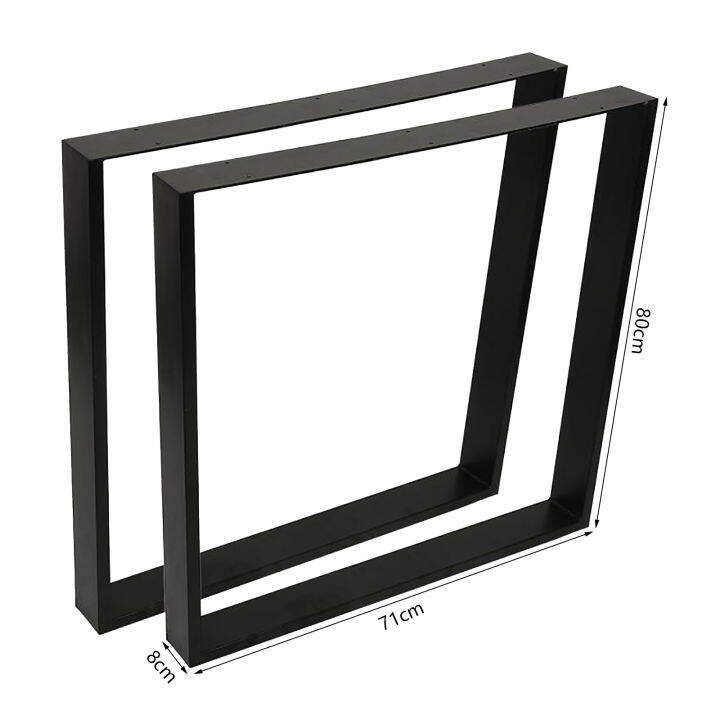 TrailB 2x Industrial Steel Metal Table Legs Trapezium Frame Coffee