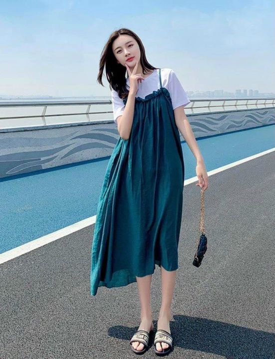 Váy suông dáng rộng tay lỡ | Shopee Việt Nam