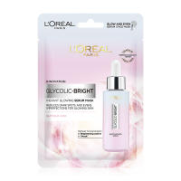 LOreal Paris Glycolic-Bright Instant Glowing Serum Mask (22 g.) ลอรีอัล ปารีส ไกลโคลิค-ไบรท์ อินสแตนท์ โกลว์อิ้ง เซรั่ม มาส์ก (22 กรัม)