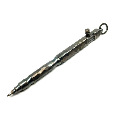 Outdoors Action Writing Tools EDC Solid Brass Retro Stone Grain Bolt Ballpoint Pen School Office Stationery Supplies
