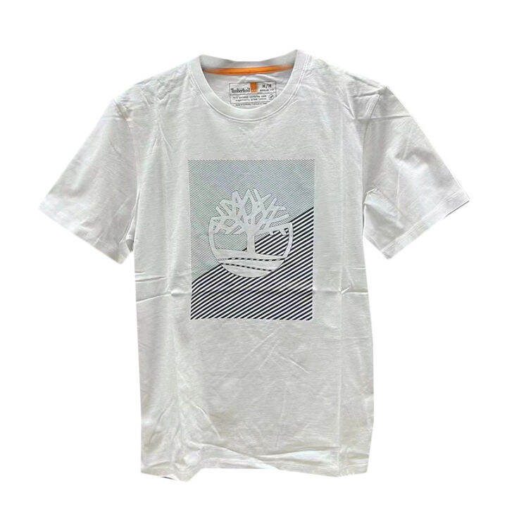 timberlands-เสื้อยืดคอกลมแขนสั้นผู้ชายลำลอง-cotton-new