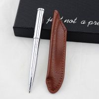 【☄New Arrival☄】 miciweix ปากกาเขียนหมึกเติมปากกาสีดำสุดหรูปากกาเขียนน่ารักกระเป๋าใส่ดินสอหนังปากกาลูกลื่นโลหะพิเศษ