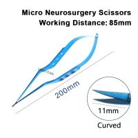 1PCS Titanium Micro Neurosurgery Scissors Micro Scissors 180Mm-230Mm Microsurgical Instruments