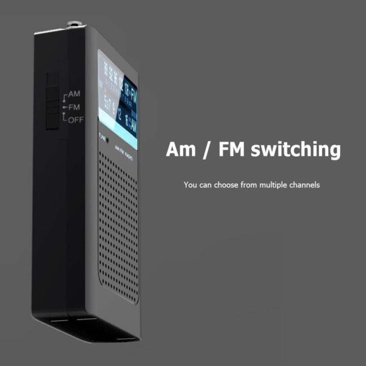 เครื่องเล่นวิทยุแบบพกพาสะดวกเสาอากาศในตัวกลางแจ้งมินิ-am-fm-วิทยุดูอัลแบนด์สำหรับผู้สูงอายุ