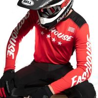 Red Color MX Rc Jersey 2021 Speed Moto shirts MTB Motocross Motorcycle Long Sleeve Clothing Summer Breathable Cycling Tops