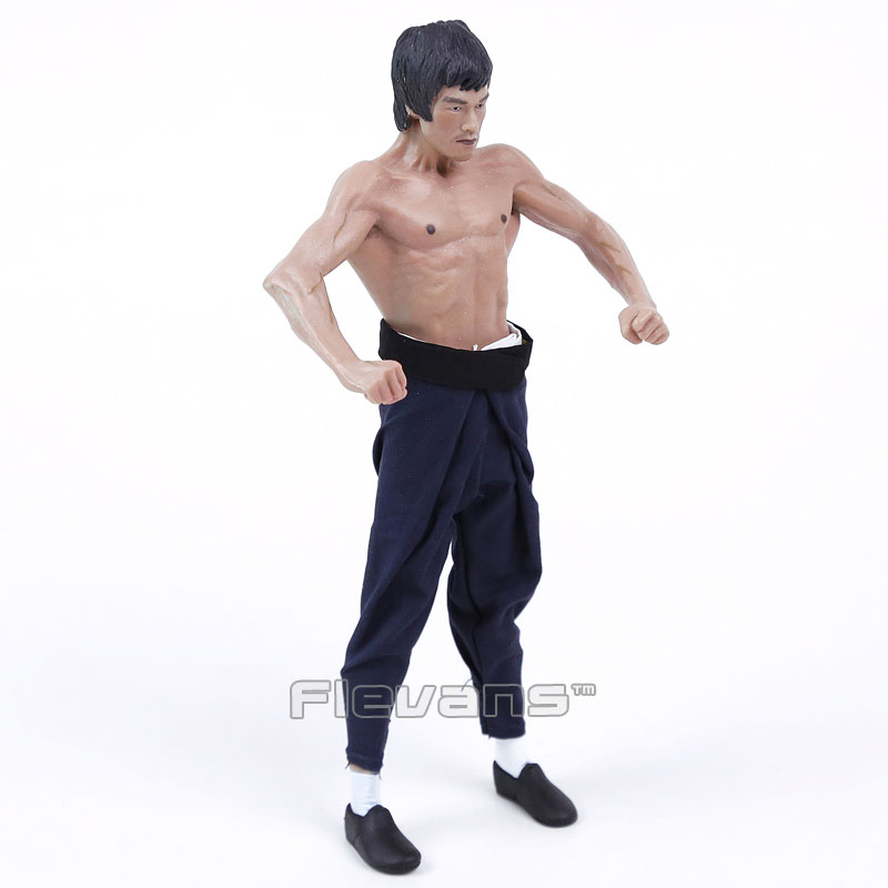 6" Bruce Lee Action Figure Collector Model Bat Muscle 1/12 Statue Decor Gift Toy 