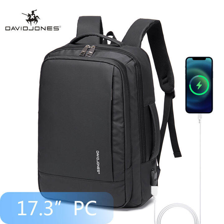 David jones Paris business backpack for men Waterproof Tech Backpack