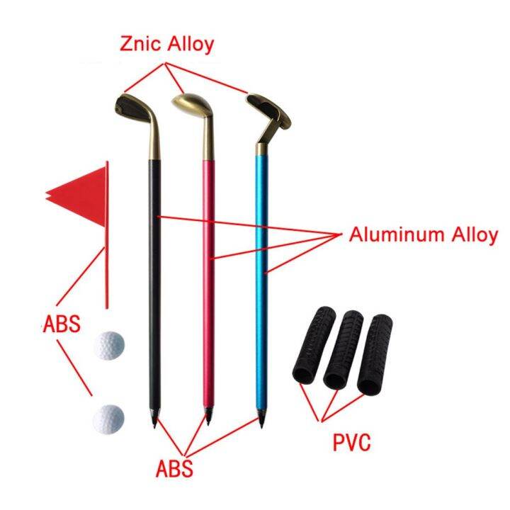 คลังสินค้าพร้อม-ของเล่นเกมกอล์ฟพัตเตอร์ปากกาโมเดลอุปกรณ์เล่นกอล์ฟกอล์ฟของขวัญปากกากระดานตั้งโต๊ะ
