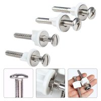 2pcs Toilet Lid Bolt Toilet Installation Fixing Screw Connection Group Hinge Toilet Cover Installation Screws Nut Bathroom Acces