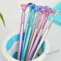 【Ready Stock】 ∋ C13 1PC Cute Gel Pens 0.5mm Creative Diamond Pens Kawaii Colored Plastic Neutral Pens Writing School Office Supplies