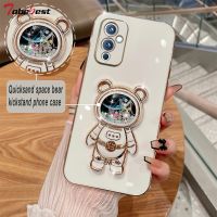 Quicksand space bear kickstand phone case for OnePlus One Plus 10 9 9R 9T 8T Pro Coque Stand Soft Back Cover