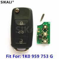 【▼Hot Sales▼】 qiukekang81481 Kunci Remote Mobil 434Mhz สำหรับ5fa009263-10 1k0959753g สำหรับ Skoda Skoda Octavia Ii 2004-2010