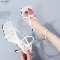 COD ■◐Nine ColoredSmall fresh girl fashion squares fine with high heels womens shoes