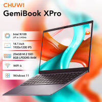 CHUWI GemiBook XPro แล็ปท็อป14.1 รับประกัน1ปี] 8G + 256G/I3-N100/หน้าจอเต็มรูปแบบ/ถอดรหัสแป้นพิมพ์เรืองแสง/4K ถอดรหัส /Pd ชาร์จเร็ว/กล้องในตัว/สำนักงานการเรียนรู้ธุรกิจ/windows11/WiFi/บลูทูธ