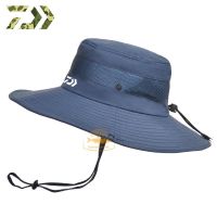 2023 Summer DAIWA Fishing Hat Mens Outdoor Fishing Breathable Mesh Sunscreen Hat Mountaineering Big Eave Sunshade Fisherman Hat