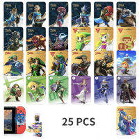 【 Cw】ตำนานลมหายใจของป่า25ชิ้นชุดสวิทช์ Amiibo บัตร Skyward ดาบเชื่อมโยงการ์ดเกมคอลเลกชัน