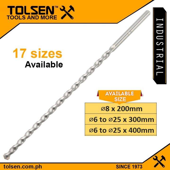 Tolsen (1pc) Extra Long Concrete Drill Bits (818mm) Lazada PH
