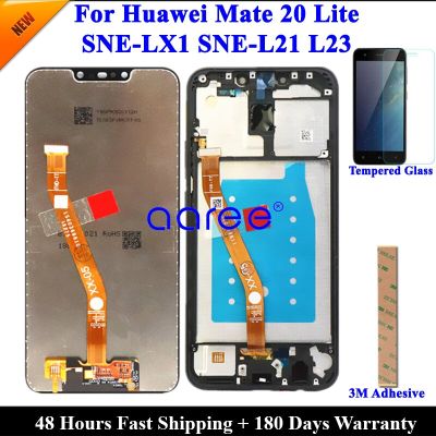 ทดสอบแล้วหน้าจอ Lcd สำหรับ Huawei Mate 20 Lcd Lite สำหรับจอแสดงผล Huawei Mate 20 Lite หน้าจอ Lcd สัมผัสทำให้เป็นดิจิทัลประกอบ