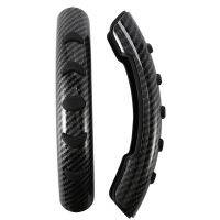 2Pair Carbon Fiber Pattern Steering Wheel Non-Slip Cover Refit Boost Silicone Case Interior Supplies Anti-Sweat Grip