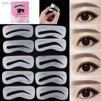 10Pc/set Card Eyebrow Stencil Grooming Shaper Template Eyebrow Beauty Tools Stickers Women Eyebrow Shaper Cosmetic Tool