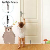 SanDslk Galaxy กล้องโทรทรรศน์กั้นประตูแบบใช้ครั้งเดียวกั้นประตูฤดูใบไม้ผลิต่อเท้ากั้นประตูต่อที่เหยียบที่เหยียบกั้นประตูต่อฤดูใบไม้ผลิสำหรับห้องน้ำในบ้าน