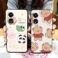 Soft New Arrival Phone Case For OPPO A97 5G Full wrap Silicone Cute TPU Frosted Anti-knock Back Cover Cartoon Soft Case