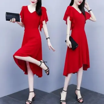 Spring Summer Lapel Button Women Long Dress Elegant Solid Lace-up Slit –  astore.in