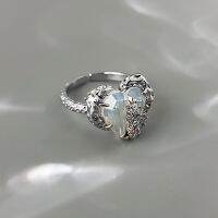 [COD] High-end crystal love ring female personality ins niche design indifferent style light luxury exquisite opening index finger