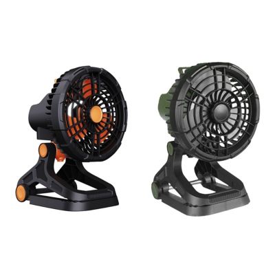 【YF】 20CC Mini Portable Electric Fan 20000mAh Battery Rechargeable Camping Clip With LED Table Light Air Cooling