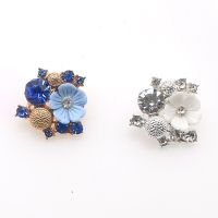 New Fashion 10Pcs/Batch 24mm Alloy Rhinestone Buttons DIY Sewing Handmade Beautiful Wedding Dress Decoration Accessories Haberdashery