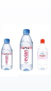 Nước suối Pháp thương hiệu Evian chai 330ml, 500ml, 750ml nắp thể thao
