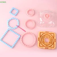 ?【Lowest price】HOMA 1pcs DIY เครื่องมือทอผ้าถักเครื่องสีเย็บเครื่องมือดอกไม้ Loom ถัก