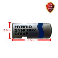 Sale logo โลโก้ hybrid สำหรับรถ toyota ด้านหลังมี กาว 2 หน้า พร้อมใช้งาน ขนาด3.4*8.5 วัสดุดีมีคุณภาพ*ยินดีให้บริการจบในที่เดียว*