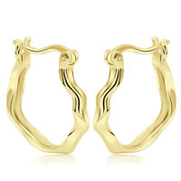 100% PURE 925 SILVER CURLY WAVE DESIGN HOOP EARRING HO-2510. PERFECT FOR DAILY WEAR AND GORGEOUS FOR SPECIAL EVENT.