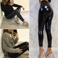 Special Offers 2018 Brand New Women  Black Pants Slim Soft Strethcy Shiny Wet Look Faux Leather Leggings Fashion PU Leggings