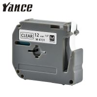 Yance MK131 MK-131 12mm Black on clear Compatible brother label tape for PT-65 PT-85 PT-90 PT-M95 PT-100 PT-45M Label Printer Adhesives Tape