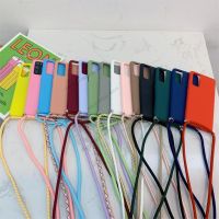 Strap Cord Chain Necklace Lanyard Mobile Phone Case For one plus 9 Pro 8T 7T 6T 1 7 Pro oneplus 6t 7t 7pro Hands Free Rope Cover