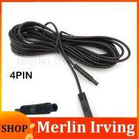 Merlin Irving Shop 1/2/3/5/6m Male to Female cable Car DVR Rear View Camera Extension connector 4pin 4 core HD Monitor Vehicle copper Wire q1