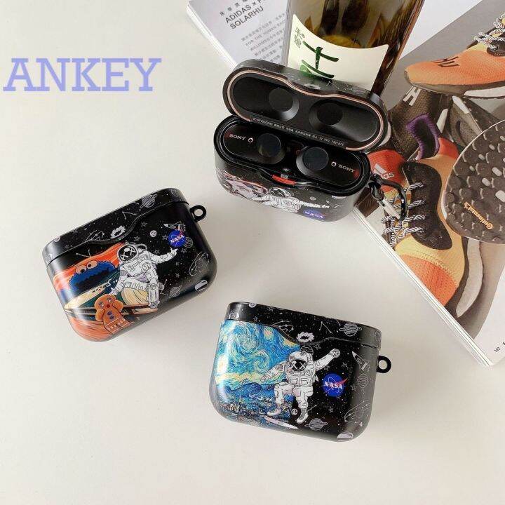 suitable-for-sony-wf-1000xm3-nasa-เคสหูฟังซิลิโคน-tpu-กันน้ําพร้อมตะขอ