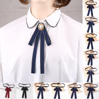 【cw】 1PC Drilled Shirt Skirt Bow Tie Collar JK Students Uniform Fashion Business Bowtie