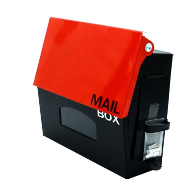 สินค้าใหม่ Mail Box ตู้จดหมาย สีทูโทน แดง-ดำ ขนาดเล็ก ตู้ใส่จดหมาย กล่องจดหมาย กล่องไปรษณีย์หน้าบ้าน