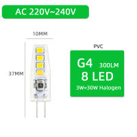 【Big-promotion】 vilru3 10ชิ้นโคมไฟ G4หลอดไฟ LED ACDC 6W AC220V 6W 10W โคมไฟ G4 LED หลอดไฟ LED คริสตัลหลอดไฟ LED โคมไฟตะเกียง Bombilla Ampara G4 LED 3W 4W